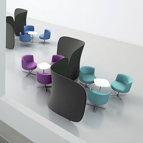 Moderner Paravent - BUTTERFLY BU-150 - Brunner GmbH - Stoff / für Gewerbegebrauch / für Büro