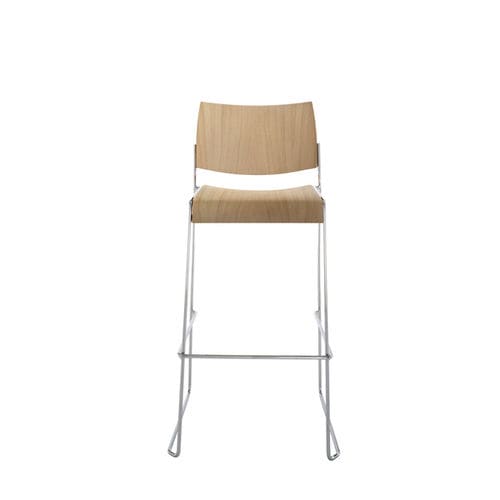 Moderner Barstuhl - LINOS 1201 - Brunner GmbH - für den Innenraum / Holz / Stahl