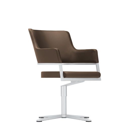 Moderner Besucherstuhl - TEMPUS 6350/A - Brunner GmbH - für den Innenraum / Stoff / Leder