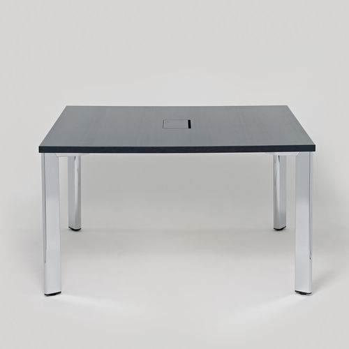 Moderner Besprechungstisch - STATE 2801 - Brunner GmbH - Holzfurnier / HPL / Gestell aus Aluminium