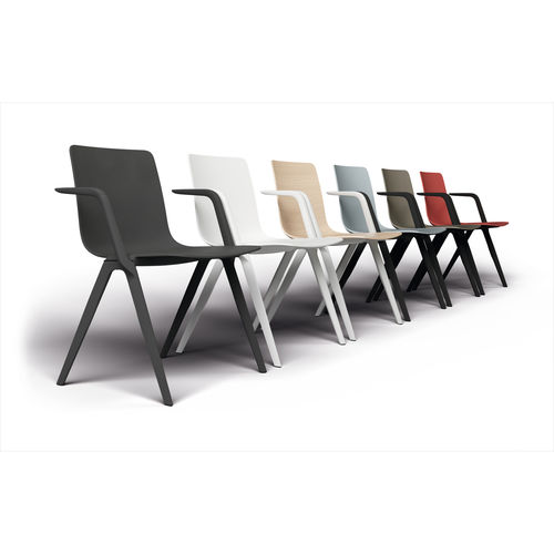 Konferenzstuhl für den Innenraum - A 9709/A - Brunner GmbH - Stoff / Kunststoff / Gestell aus Aluminiumguss