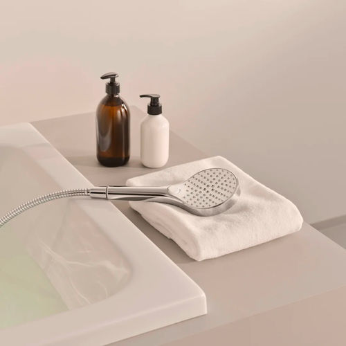 Runde Handdusche - HANSAVIVA ECO - HANSA - aus verchromtem Metall / modern / Chromoberfläche