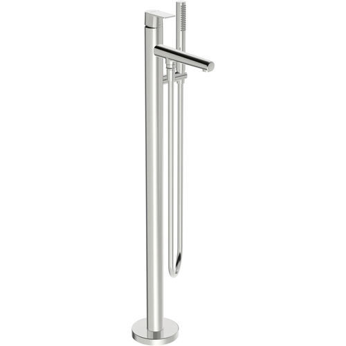 Einhebelmischer für Badewanne - HANSASTELA - HANSA - bodenstehend / verchromter Messing / für Badezimmer