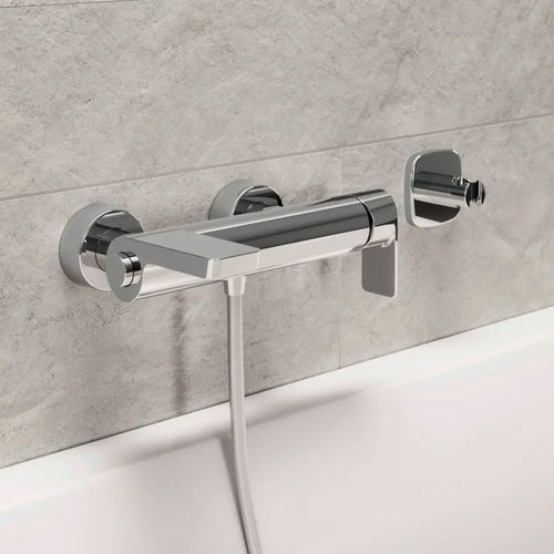 Einhebelmischer für Badewanne - HANSASTELA - HANSA - wandmontiert / verchromter Messing / für Badezimmer