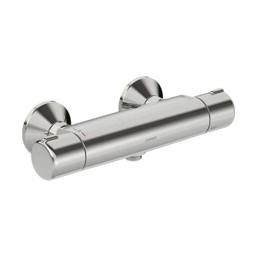 Zweigriffmischer für Duschen - HANSAMICRA - HANSA - wandmontiert / thermostatisch / verchromter Messing