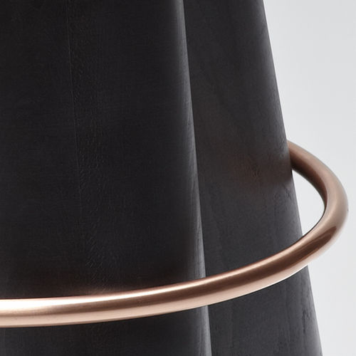 Hocker / originelles Design - BOLT - LA CHANCE - Holz / Massivholz / Buche