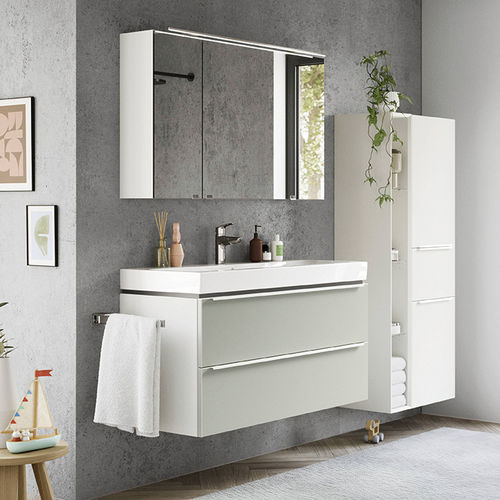Wandhängender Waschtisch-Unterschrank - SENSO 494 - nobilia - melaminbeschichtet / modern / ohne Tür