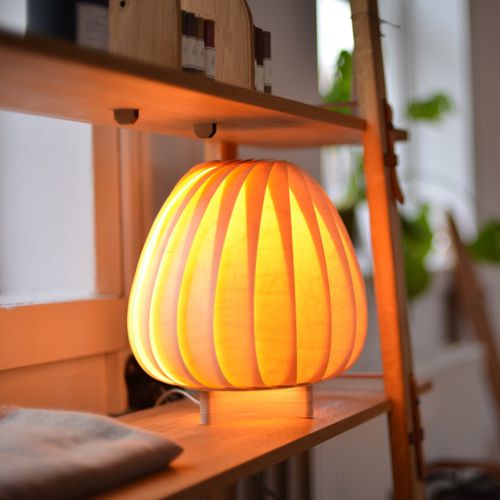 Tischlampe - TR12 - Tom Rossau - Birke / Kunststoff / modern