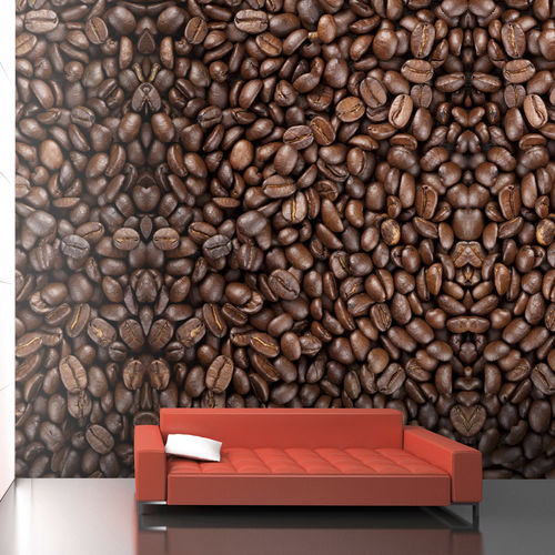 Moderne Tapete - COFFEE BEANS M8956 - WALLS REPUBLIC - Stoff / Motiv / 3D-Effekt