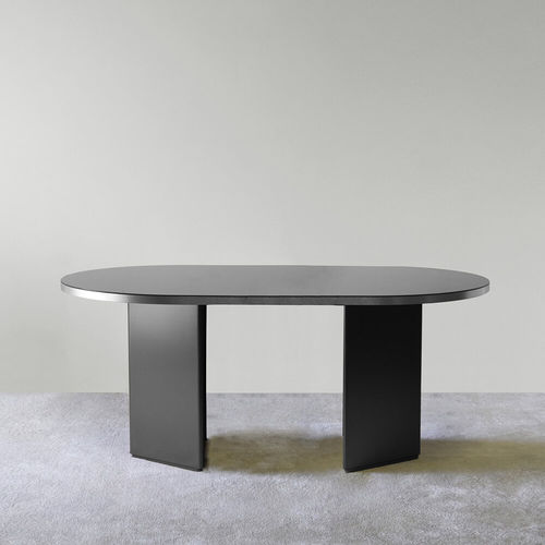 Moderner Tisch - BRANDY - L - ENO STUDIO - MDF / Metall / Glas