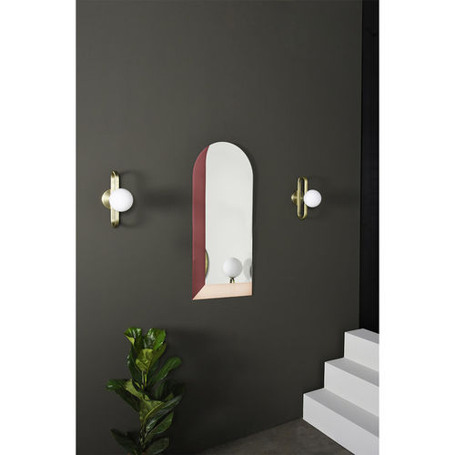 Wandmontierter Spiegel - LINNA - ENO STUDIO - modern / weiß / vertikal