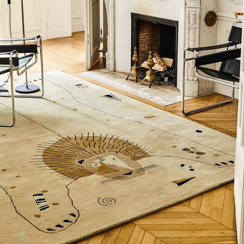 Moderner Teppich - LION  - TOULEMONDE BOCHART - Tiermuster / Wolle / rechteckig