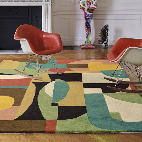 Moderner Teppich - Jazzy  - TOULEMONDE BOCHART - Motiv / Wolle / rechteckig