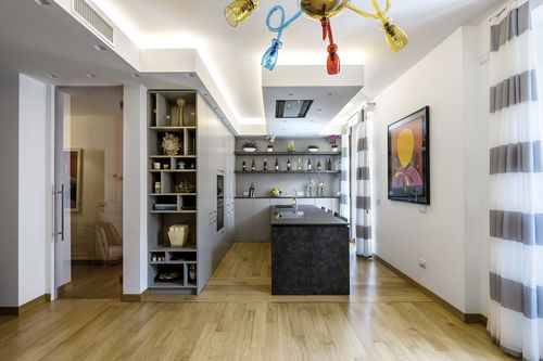 Moderne Küche - 20150301 - TM Italia - Laminat / ohne Griff / Made in Italy