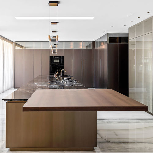 Moderne Küche - 202211 - TM Italia - Holz / Glas / Granit
