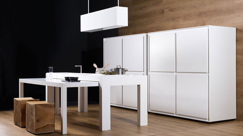 Moderne Küche - OFF - TM Italia - Holz / Kochinsel / großformatig