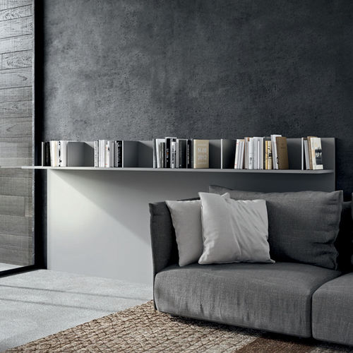 Wandmontiertes Regal - ZONA LIVING - DIBIESSE - modern / Eiche / lackiertes Holz