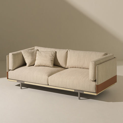 Modulsofa - Baia - Ethimo - modern / Leinen / Kunstleder