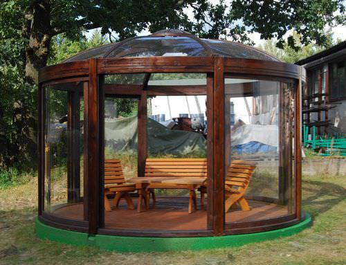Holzpavillon - BALNEO - EcoCurves - für Wellnesscenter