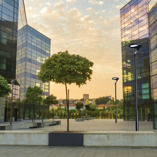 Straßenlaterne - SOLIS - Aurora Lighting - modern / Aluminium / Polycarbonat