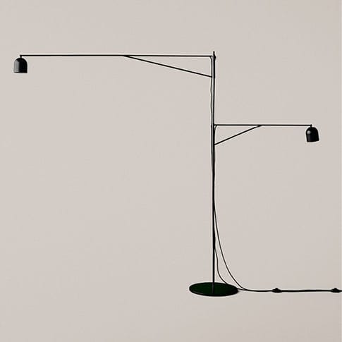 Stehleuchte - AWKWARD LIGHT - karakter - Stahl / modern / mit Kabel
