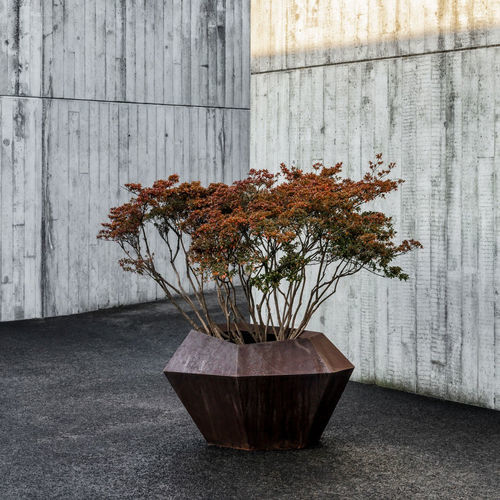 COR-TEN®-Stahl-Pflanzkübel - CORTINA - DOMANI - modern / braun / Außen