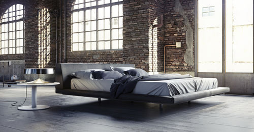 Doppelbett - JANE - QUEEN - MODLOFT - modern / Polster / Kiefer