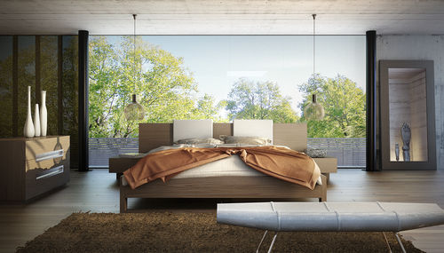 Doppelbett - MONROE - KING - MODLOFT - modern / Holz