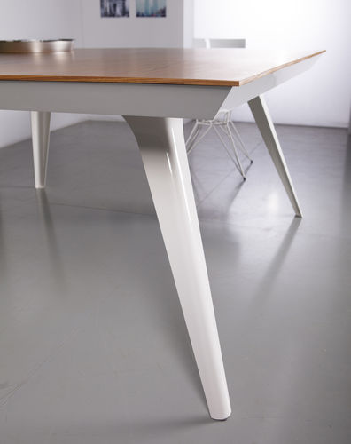 Moderner Esstisch - MILTON  - MODLOFT - Holz / Metall / rechteckig