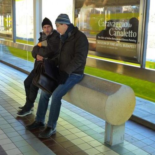 Moderne Bank für den öffentlichen Raum - STANDING TUBE - URBASTYLE - Beton