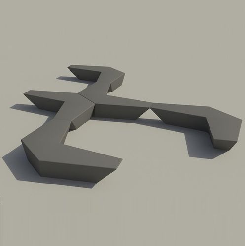 Moderne Bank für den öffentlichen Raum - BOOMERANG - URBASTYLE - Beton / modular