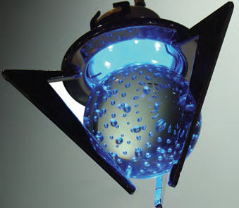 Strahler für Aufbau - CHROMAMR16 : CRYSTALBALL - PULSAR - LED / rund / Kristall