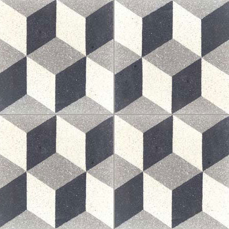 Terrazzo-Fliesen - CUBE - couleurs et matières - poliert / für den Innenraum / bodenstehend