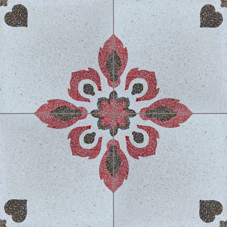 Terrazzo-Fliesen - RUBAN - couleurs et matières - poliert / für den Innenraum / bodenstehend