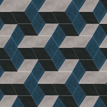 Polierte Zementfliese - HU XX.XX.XX - couleurs et matières - für den Innenraum / Boden / Wand