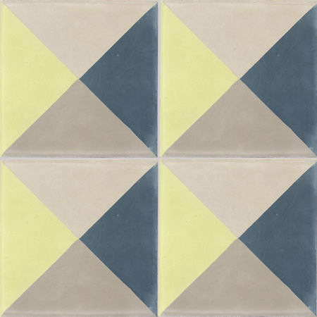 Zementfliese für den Innenraum - PERSE - couleurs et matières - Boden / geometrisches Muster / poliert