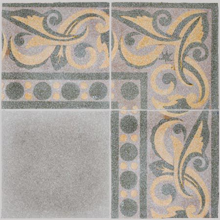 Terrazzofries - LYS  - couleurs et matières - wandmontiert / Boden