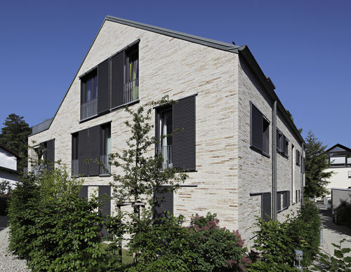 Schiebe-Fensterladen - PARIS-MAX15 - EHRET GmbH - Lamellen / feststehend / Aluminium