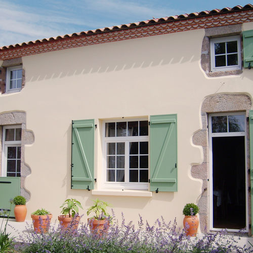 Einflügeliger Fensterladen - ISO-Z - EHRET GmbH - feststehend / Aluminium / matt