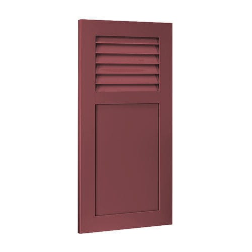 Feststehender Fensterladen - TIZO-ROM - EHRET GmbH - Aluminium / matt / Holzoptik