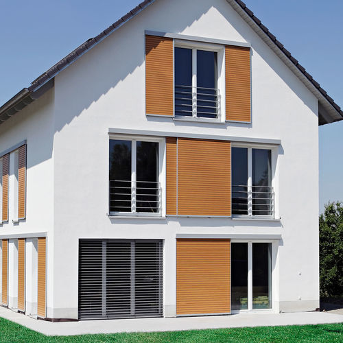 Schiebe-Fensterladen - NATURE-SL12 - EHRET GmbH - Holz / Metall / Aluminium