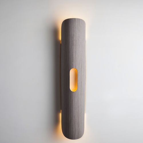 Wandleuchte / originelles Design - LUPE - Wep light - für den Innenraum / Holzfurnier / linear