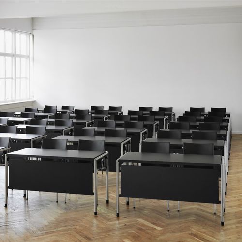 Moderner Tisch - 6 SERIES - Engelbrechts - Aluminium / Gestell aus Metall / rechteckig