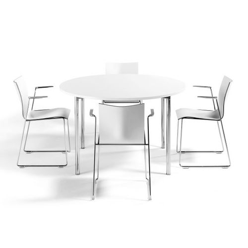 Moderner Tisch - 1242 - Engelbrechts - Aluminium / Gestell aus Aluminium / elliptisch