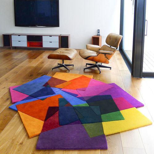 Moderner Teppich - AFTER MATISSE - Sonya Winner - Motiv / Neuseelandwolle / rechteckig