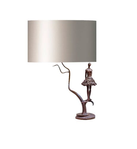 Tischlampe - DANCER - BOHEME DESIGN - Metall / Stoff / originelles Design
