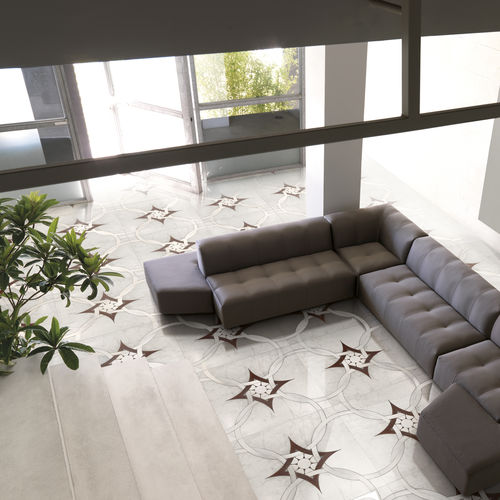 Massivparkett - DECIMA - Parchettificio Toscano Srl - Wenge / mit Marmor Intarsien / matt
