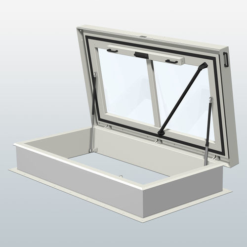 Luke / am Dach - DL189MZGLAS - Staka - für Terrasse / rechteckig / Edelstahl