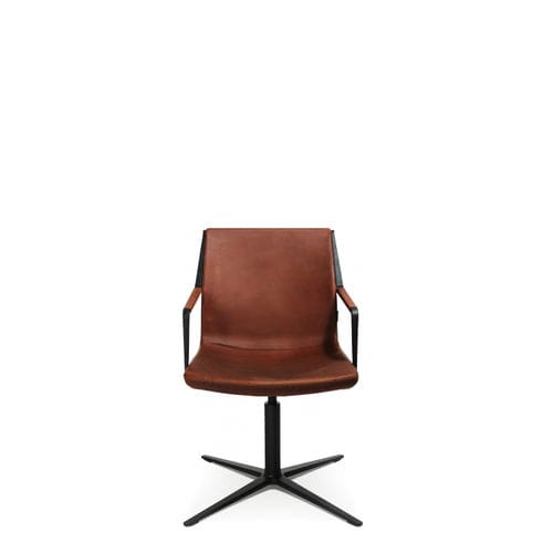 Moderner Besucherstuhl - W-CUBE 3 - Wagner - Eine Marke der Topstar GmbH - für den Innenraum / Leder / Aluminium