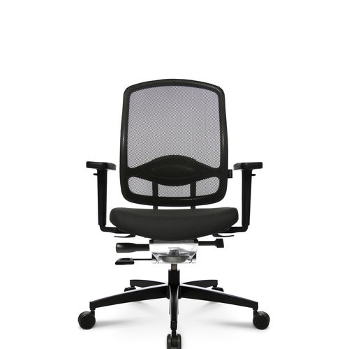 Moderner Bürosessel - ALUMEDIC 5 - Wagner - Eine Marke der Topstar GmbH - Maschen / Leder / Aluminium